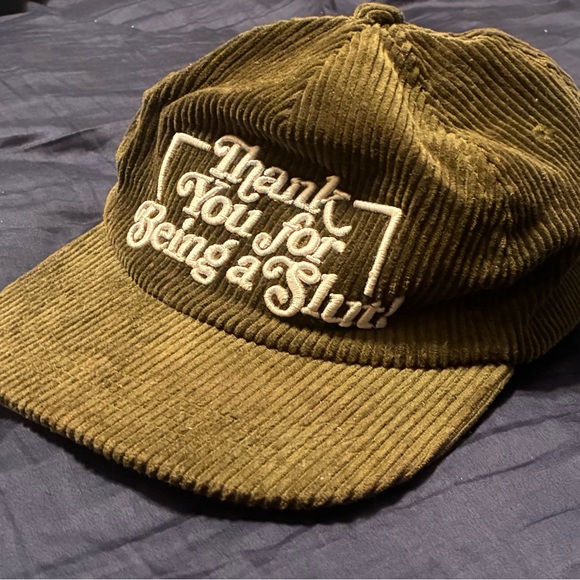 assholes live forever Other - Olive Corduroy Cap